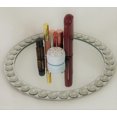 thumbnail image 2 of Elegance Diamond beaded Mirrored charger plate 13 inch dia., 2 of 3