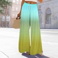 thumbnail image 2 of Sentmoon Sweatpants for Women Drawstring High Waist Womens Pants Casual with Pockets Loose Wide Leg Gradient Color Breathable Plus Size Pants for Women Fall Trendy for Casual Hangouts Green XXL, 2 of 7