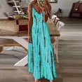 thumbnail image 1 of Robe Longue d'Été Boho de Plage Imprimée pour Femme en Dentelle à Épaules Dénudées, Robe Maxi Décontractée, 1 of 5