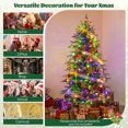 thumbnail image 4 of Costway 6 FT Artificial Christmas Tree with 714 Branch Tips 260 LED Lights 3 Timers Remote, 4 of 10