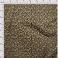 thumbnail image 4 of oneOone Rayon Brown Fabric Asian Batik Floral Craft Projects Decor Fabric Printed By The Yard 56 Inch Wide, 4 of 4