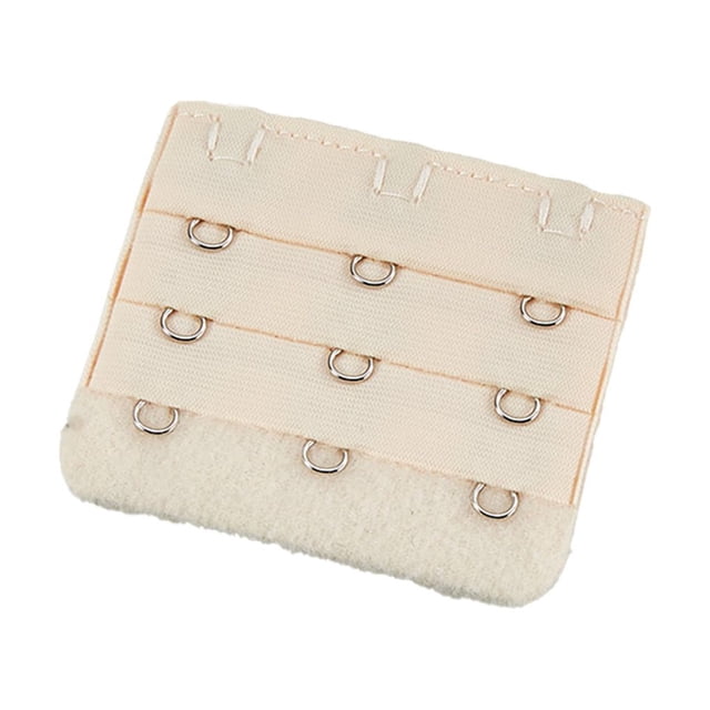 Extension Strap Bra Extender Buckle 3 Hook Women Accessories Practical Elastic Multicolor Clips Tight 3 Rows Underwear light flesh color