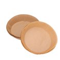thumbnail image 4 of Papier de Cuisson pour Friteuse, Antiadhésif Rond Résistant à l'Huile Papier de Cuisson pour Friteuse Bord Surélevé de Qualité Alimentaire pour Usage Domestique Marron, 4 of 8
