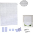 thumbnail image 1 of Garayma 1pcs Ripple Shape Temporary Light Filtering Paper Shades for Windows Cordless No Drill Self Adhesive Pleated Paper Blinds Free Cut Size 50% Light Filtering Shades, 1 of 13