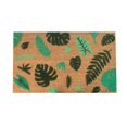 thumbnail image 1 of 16x24 Inch Summer Coir Mats for Front Door Washable Outdoor Mat for Entryway Door Rugs for Outdoor Entrance Anti-Slip Mat Backing Welcome Mats for Entryway, Porch, Plant Leaf Patterns, 1 of 4
