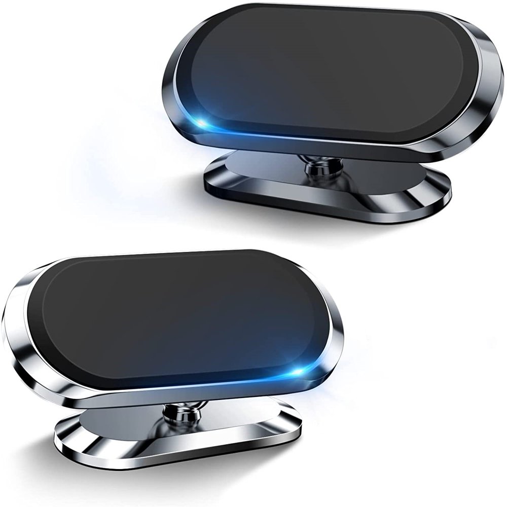 Magnetic Car Zinc Alloy Phone Mount   Dashboard Holder  Cell Phone Grip Car Kits(2 Pack)