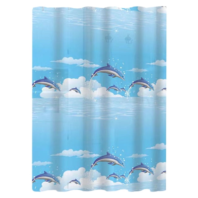 Shower Curtain Hooks Shower Curtain Waterproof Mold-Resistant Thick Type Bathroom Curtain Installation Kit Bathroom No-Punch Separation Curtain Door Curtain Window Curtain Hanging Curtain