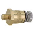 thumbnail image 2 of 1 Pair M8 Battery Terminal Connector Brass Tone Post Adapter Battery Clamp Brass For Cars Sedans Boats Trucks Cruise Ships RVs, 2 of 8