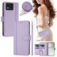 thumbnail image 2 of Book Style Wallet Cover for ASUS Zenfone 11 Ultra, Soft PU Leather, Light Purple, 2 of 6