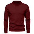 thumbnail image 1 of Yuyuzo Sweater for Men Long Sleeve High Neck Knitwear Sweatshirts Fall Winter Solid Color Basic Pullover Tops, 1 of 3
