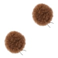 thumbnail image 1 of Baohd Effortless Afro Puff Drawstring Ponytail Bun Short Afro Kinky Puff Synthetic Brown 2Set, 1 of 6