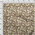 thumbnail image 3 of oneOone Viscose Chiffon Brown Fabric Text Fabric For Sewing Printed Craft Fabric By The Yard 42 Inch Wide, 3 of 5