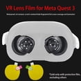 thumbnail image 2 of 1 Paire de Pellicule Protectrice pour Lentille pour Meta Oculus Quest3 VR s Glasse U5N2, 2 of 7