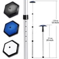 thumbnail image 2 of Decodeary Golf Travel Bag Support Rod Club Protection with Anti-impact Pole Aluminum Alloy Adjustable Height Folding Stick White, 2 of 6