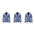 thumbnail image 4 of Maytalsory Stylish And Professional Suit Jackets For Timeless And Classic Style Slim Fit blue 3XL 3Set, 4 of 6