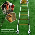 thumbnail image 2 of Emergency Fire Escape Ladder Soft Rope to Deploy W/ Hooks Hot Y4, 2 of 8