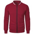 thumbnail image 1 of SHTXOZHI Causal Jackets for Men Zip Up Business Work Jackets Lightweight Long Sleeve Coats, 1 of 4