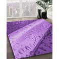 thumbnail image 3 of Ahgly Tapis d'Intérieur Lavable en Machine Carré Transitionnel Heliotrope Violet, 8 Pieds Carré, 3 of 7