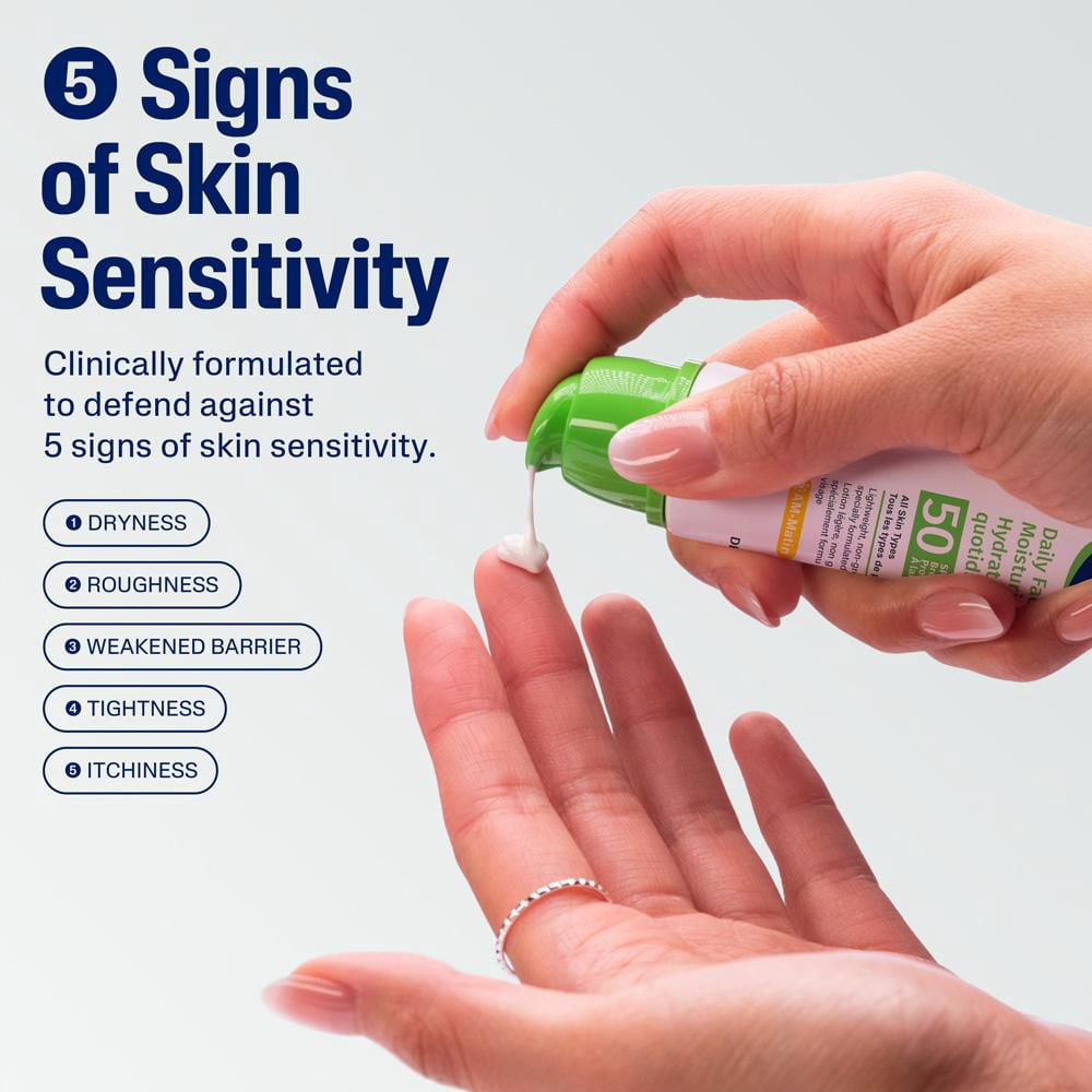 Cetaphil Hydratant Quotidien pour le Visage Fps 50 / pour les Peaux Sensibles / Sans Huile et Non Gras / Lotion Légère avec Protection à Grand Spectre