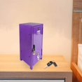 thumbnail image 3 of Langgg Small Makeup Storage Cabinet Vertical File Cabinet for Cotton Pad Entryway Purple, 3 of 8