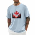 thumbnail image 1 of Pisexur T-shirts pour Hommes, Imprimé Col Rond Mode Décontractée Manches Courtes Blouses Chemises Bleu Clair, TG Chemises de Golf Hommes & Chemises Hommes, 1 of 6