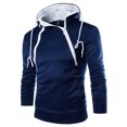 thumbnail image 1 of EGNMCR Vestes pour Hommes Mode pour Hommes Veste à Agencement de Couleurs à Empiècements Chandail Veste Décontractée, 1 of 4