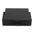 thumbnail image 1 of Loewten Car Storage Box,Single Din Pocket,2 In 1 Car Storage Box Multi Purpose ABS Universal 1DIN 2 Layer Black Cup Holder For Collecting Items, 1 of 8
