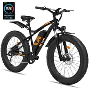 ZDZA Electric Bike for Adults, 1500W Peak E-Mountain Bicycle, 26"x 4" Fat Tire 45KM/H Ebike, 48V 15Ah Removable, 7 Speed and Dual Suspension UL2849
