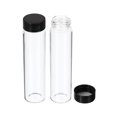 thumbnail image 1 of Unique Bargains Bouteille de Rangement en Verre pour Réactif 50 ml, Bouchon Rond en Plastique à Vis, Labo Maison, Transparent, Lot de 12, 1 of 1