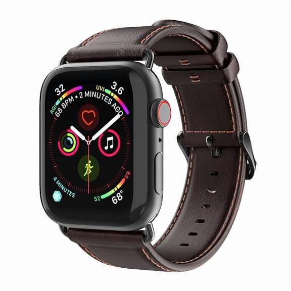 XIHAMA Compatible Apple Watch Band49/46/45/44/42/38/40/41MM-Series 3 2 1, Genuine Leather Watch Band Replacement Band Compatible with Apple Watch Ultra 2/1 Series 10/9/8/7/6/5/4/3/2/1