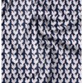 thumbnail image 1 of Soimoi Blue polyester Crepe Fabric Hen Bird Printed Fabric 1 Yard 52 Inch Wide, 1 of 6
