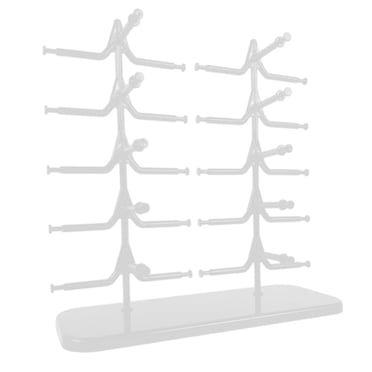 10 Pairs Rack Eyewear Glasses Display Stand Organizer Show Holder White