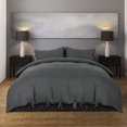 thumbnail image 2 of Unique Bargains 110gsm Brushed Polyester Duvet Cover Set Bedding Set with Bowtie,3-Pieces,, 2 of 9