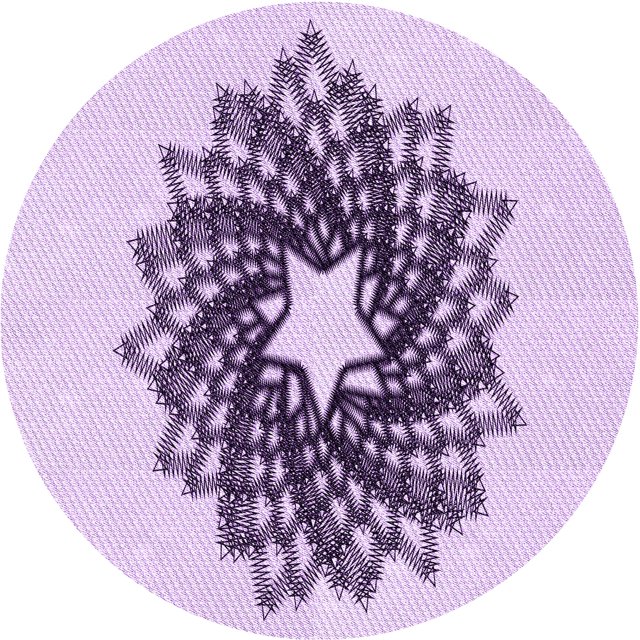 Ahgly Company Tapis d'Intérieur Ronds Lavables à la Machine, Style Transitionnel, Fleur Violette Violette, Tapis de Zone, 6 Pieds Rond