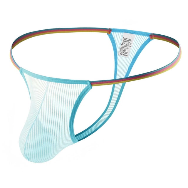 Fridja Men Casual Fashion Solid Charming Cutout Open File Ice Silk Briefs for Sports Performance
