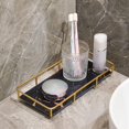 thumbnail image 3 of Vanity Tray, Bathroom Vanity Tray, Bathroom Counter Tray Organizer Tray For  , Rectangle Decorative Tray For Vanity  Bathroom Countertop Living Room, 3 of 8