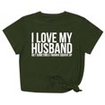 thumbnail image 2 of Meichang T-Shirts Cœur d'Amour pour Femmes T-Shirts de la Saint-Valentin Imprimé Cœur T-Shirts de Vacances Hauts de la Saint-Valentin Manches Courtes Col Rond Blouses, 2 of 8