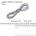 thumbnail image 2 of Unique Bargains 2.62 Yards Blinds Beaded Chain 3Pcs Roller Shades for Window Repair Parts, Grey, 2 of 5