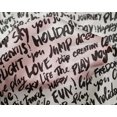 thumbnail image 5 of oneOone Silk Tabby White Fabric Text Craft Projects Decor Fabric Printed By The Yard 42 Inch Wide-BD, 5 of 5