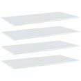 thumbnail image 1 of vidaXL Bookshelf Boards 4 pcs High Gloss White 80x20x1.5 cm Engineered Wood, 1 of 4