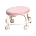 thumbnail image 3 of Low Roller Round Seat 360 degree Rotating Rolling Stool Comfortable Universal Swivel pink, 3 of 9