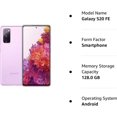 thumbnail image 3 of Refurbished Samsung Galaxy S20 FE 5G - 128GB – Cloud Lavender – 12MP Triple Rear & 32MP Front Camera - Fully Unlocked Smartphone - Excellent Condition, 3 of 7
