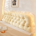 thumbnail image 2 of Leodye 1PCS Coussin de Chevet Doux Coussin de Lit Grand Coussin de Dossier-47.2x19.6 Po, 2 of 6