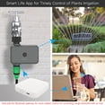 thumbnail image 4 of COFEST Smart Sprinkler Water Timer Bluetooth Water Hose Faucet Timer with Rain Delay Programmable Irrigation Timer for Outdoor Gardenwn (15M/50FT Range) Gray, 4 of 9