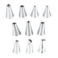 thumbnail image 1 of Amdohai Stainless Steel Cake Decorating Supplies Cake Turntable 10PCS/Set DIY Cream Tools, 1 of 7