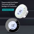 thumbnail image 3 of Mistaha Programmable Smart Digital Thermostat Room Temperature Controller with Round Backlight LCD Touchscreen for Home School Office Hotel, 3 of 8