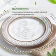 thumbnail image 3 of Silver Napkin Rings Set of 12 Hollow Out Napkin Rings Holder for Christmas Everyday Holiday Party, 3 of 5