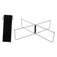thumbnail image 3 of S SERENABLE Foldable Stand Metal with Carry Bag Box Stand Heavy Duty Luggage Rack Black Straight, 3 of 9
