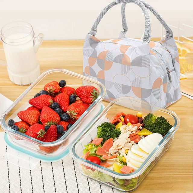 LEEYNEER Clearance! Bento Box Fashion Well Design Insulated Lunch Bag Portable Warm Keeping Lunch Bag For Office Work Reusable Lunch Box Insulated Lunch Bag Multi-color