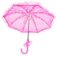 thumbnail image 3 of Bridal Umbrella, Elegant Exquisite Beautiful Lace Parasol  For Photos For Weddings For Parties Rose Red, 3 of 8